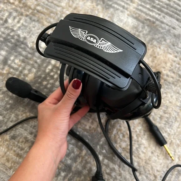 ASA, HS-1 Aviation Pilot Headset Dual Plug